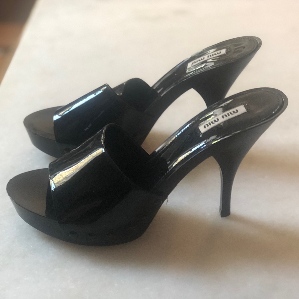 Miu miu authentic slide heels